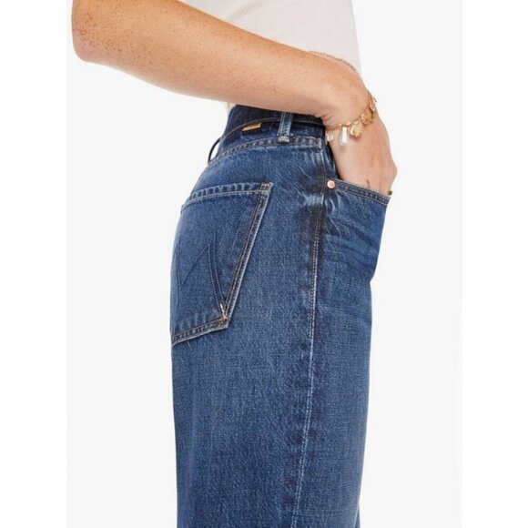 💕MOTHER SUPERIOR💕 The Bookie Heel Jeans ~ Did You Bring Me Anything? 33 NWT - Picture 5 of 16
